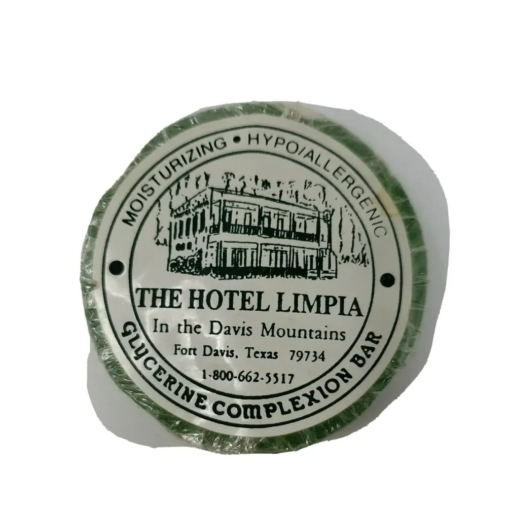 Hotel Limpia Glycerine Complexion Bar Fort Davis Texas Collectible VTG Uncommon